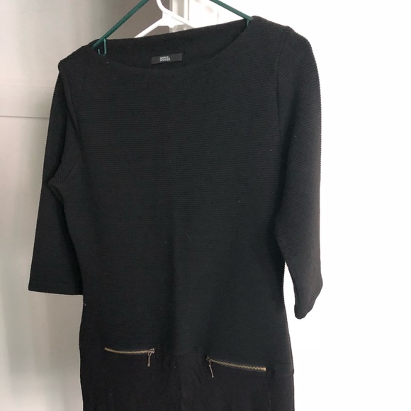m and s black dress